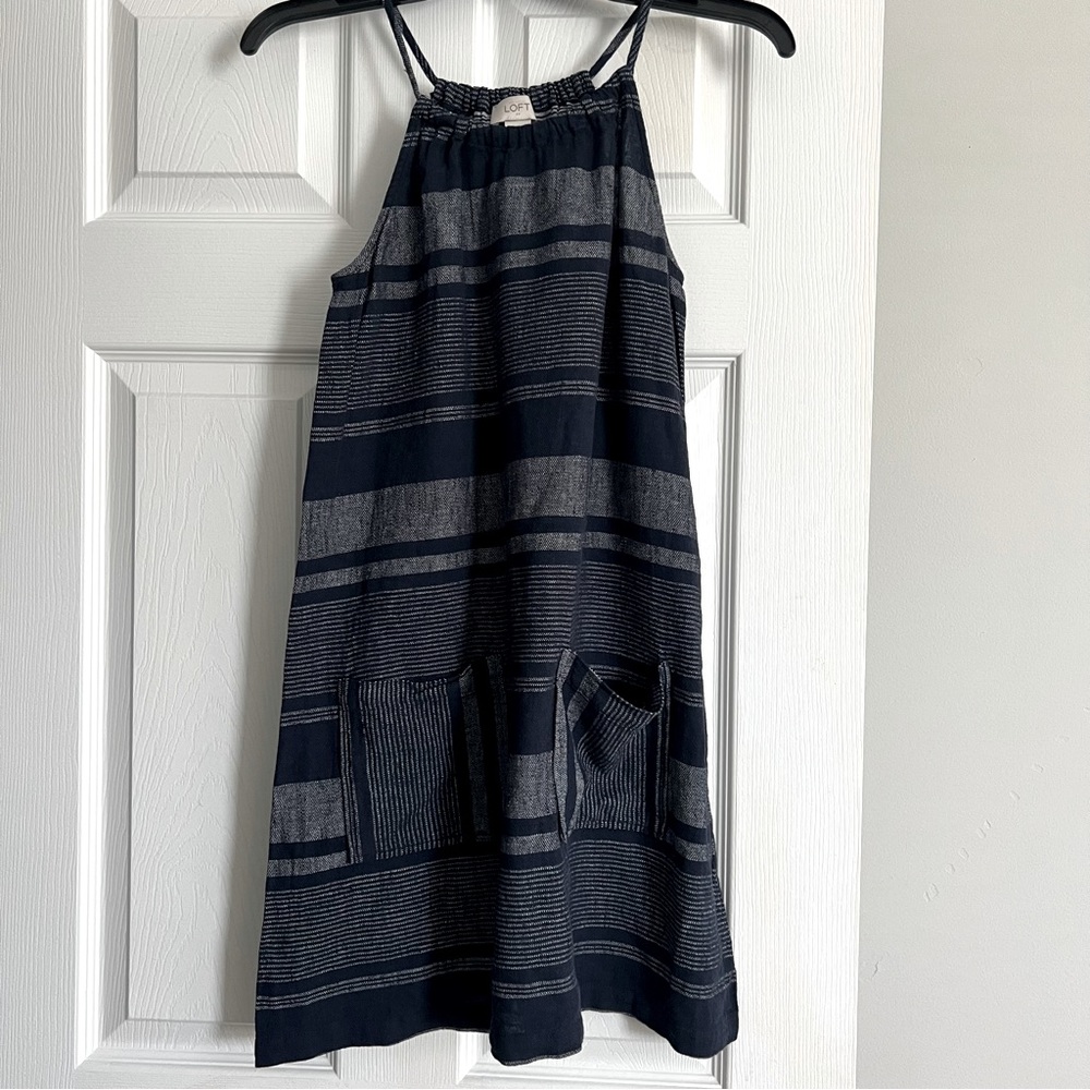 LOFT High Neck Pull-Over Dress, Size XS
